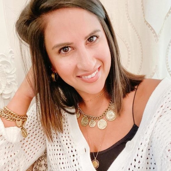 Stella & Dot | Chunky Link Vintage Gold Chain Link Heart Lock Bracelet - Picture 8 of 8